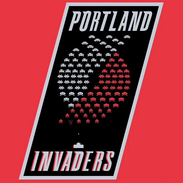 Portland Invaders logo DIY iron on transfer (heat transfer) Portland Invaders logo DIY iron on transfer (heat transfer)